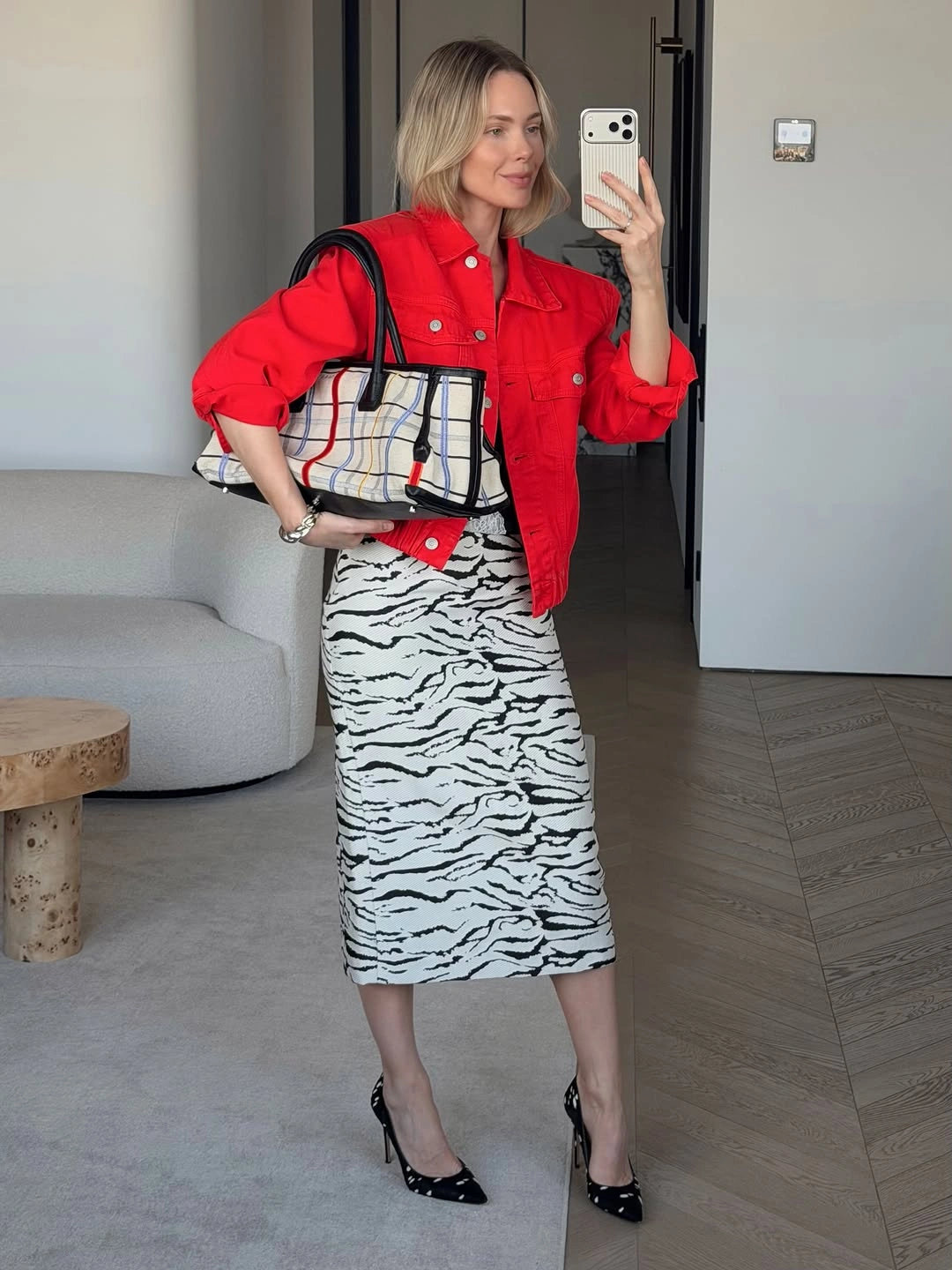 stylish september fashion trends 2026 Red and Zebra City Dressing