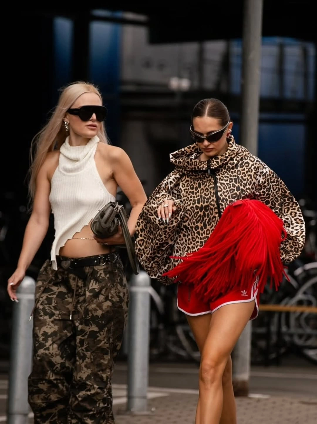 stylish september fashion trends 2026 Animal Print and Sporty Red