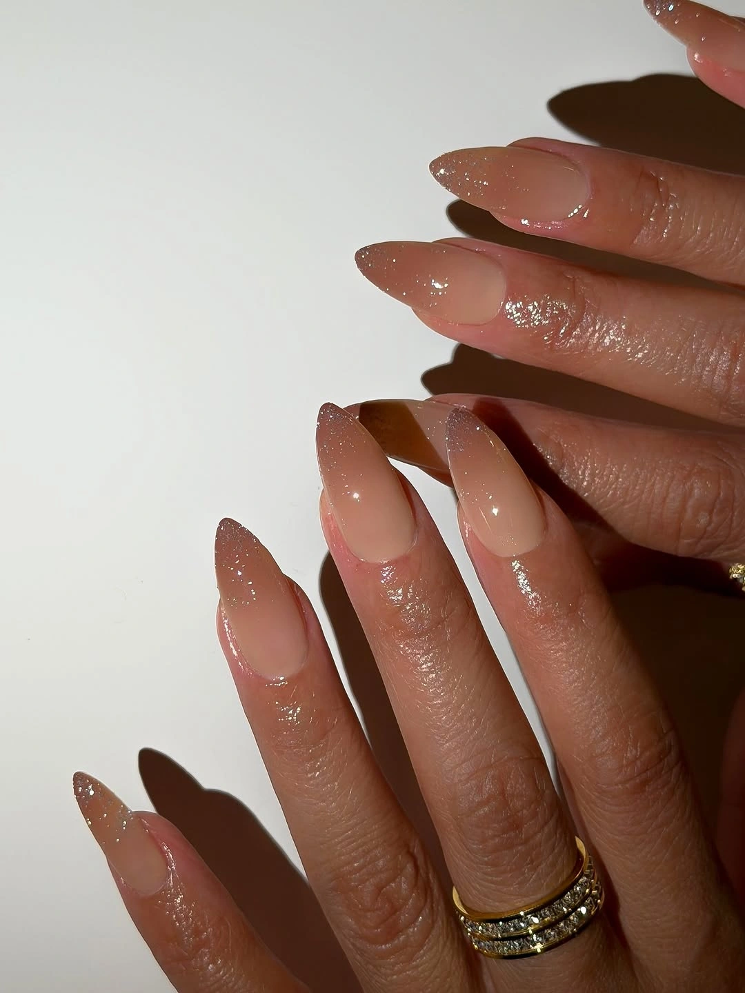 rich fall nails colors for dark skin glossy mocha almond nails