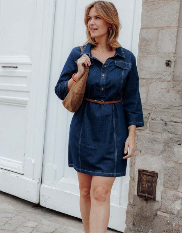 Denim-on-Denim Layering for a Casual Winter Aesthetic — Winter Outfits for Curvy Women