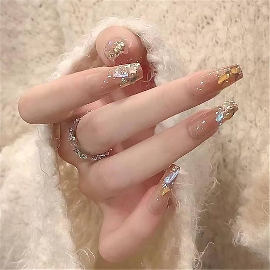 Glitter Frost Coffin Nails Glitter Frost Coffin Nails β Winter Coffin Nails