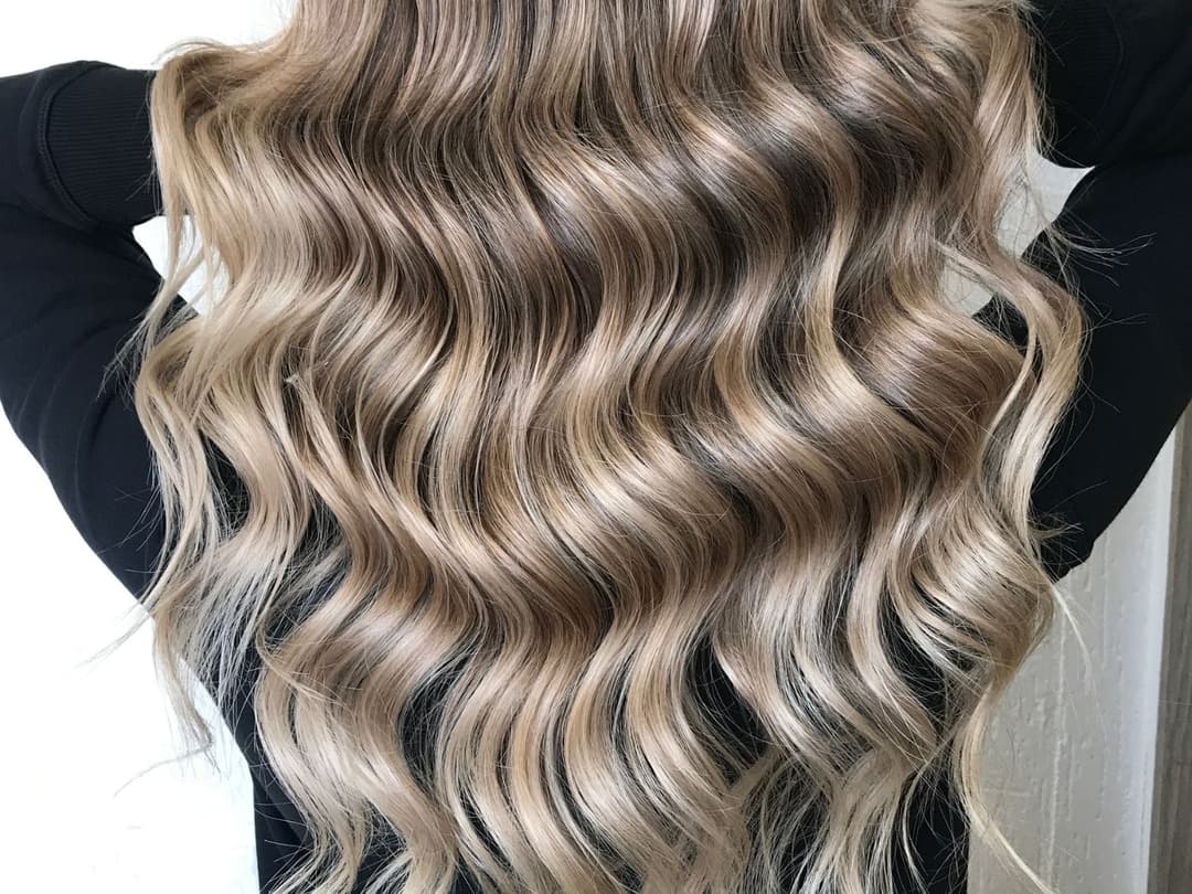 Ash Blonde Balayage With Dark Roots Ash Blonde Balayage With Dark Roots β Winter Haircuts for Wavy Hair