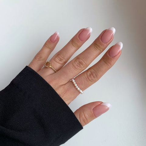 Sheer Milky Pink French Manicure Oval Nails Sheer Milky Pink French Manicure Oval Nails β Winter Oval Nails