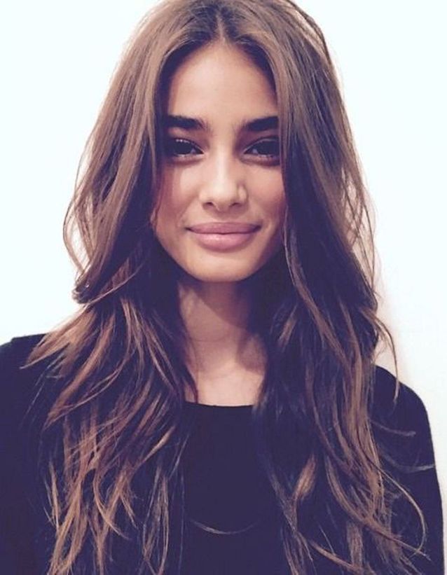 Natural Dark Brown Waves With Shine Natural Dark Brown Waves With Shine β Winter Haircuts for Wavy Hair
