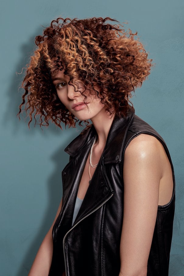 Dark Brown Bob With Auburn Dimension — Winter Haircuts for Curly Hair