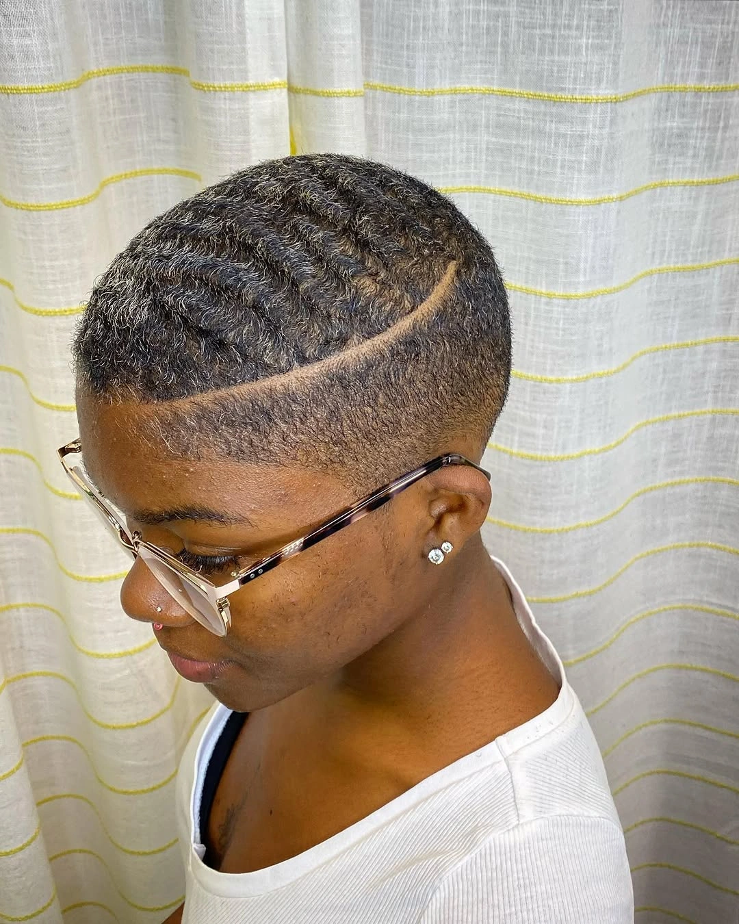 beautiful and trendy haircuts for black women 2027 Textured Short Masc Crop with Sculpted Line