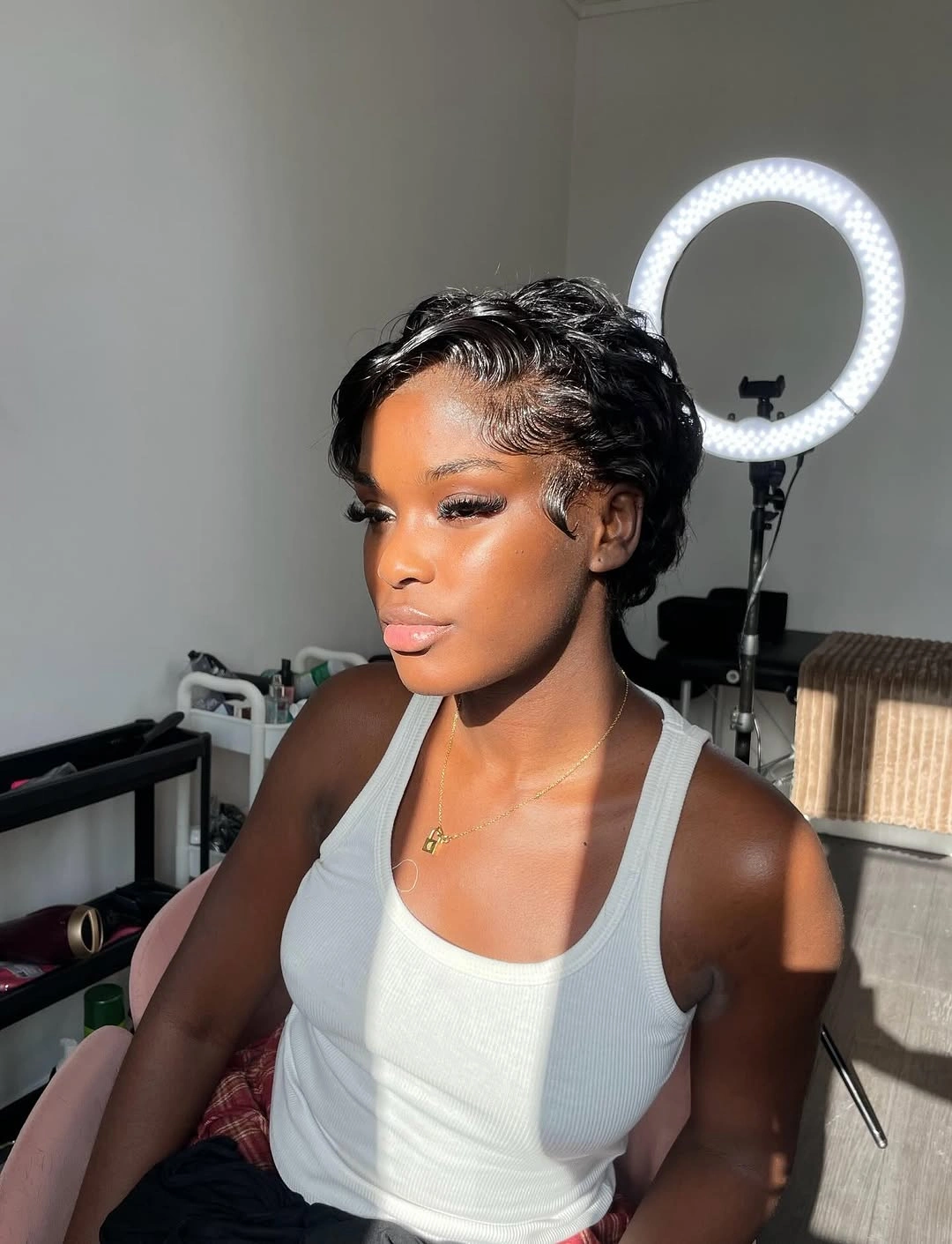 beautiful and trendy haircuts for black women 2027 Polished Short Pixie with Soft Waves
