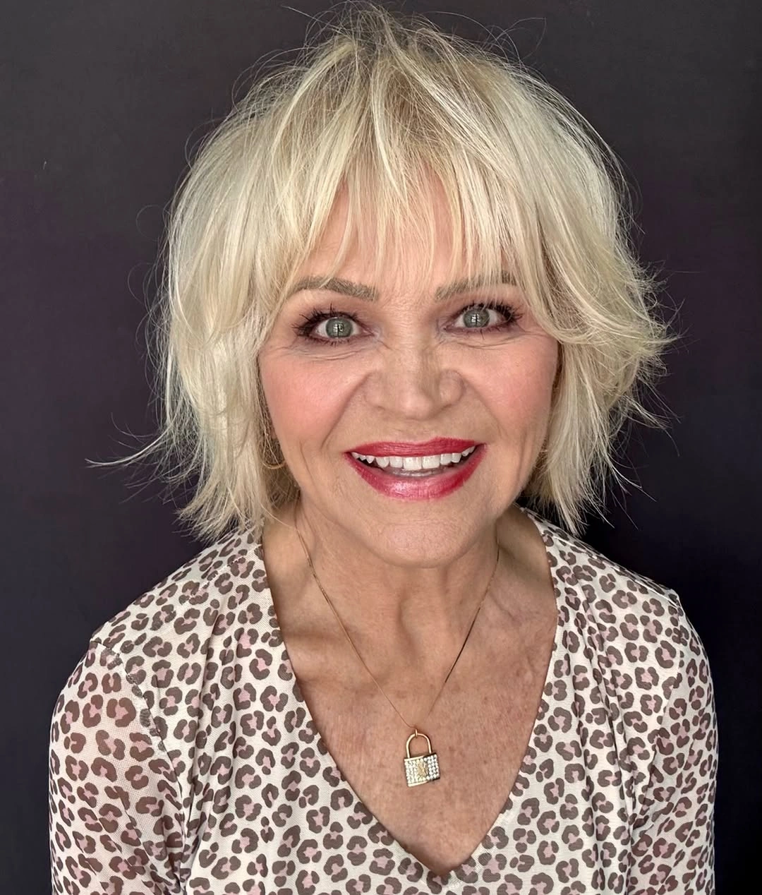 beautiful and trendy haircuts for women over 50 2027 Soft Blonde Bob With Airy Bangs
