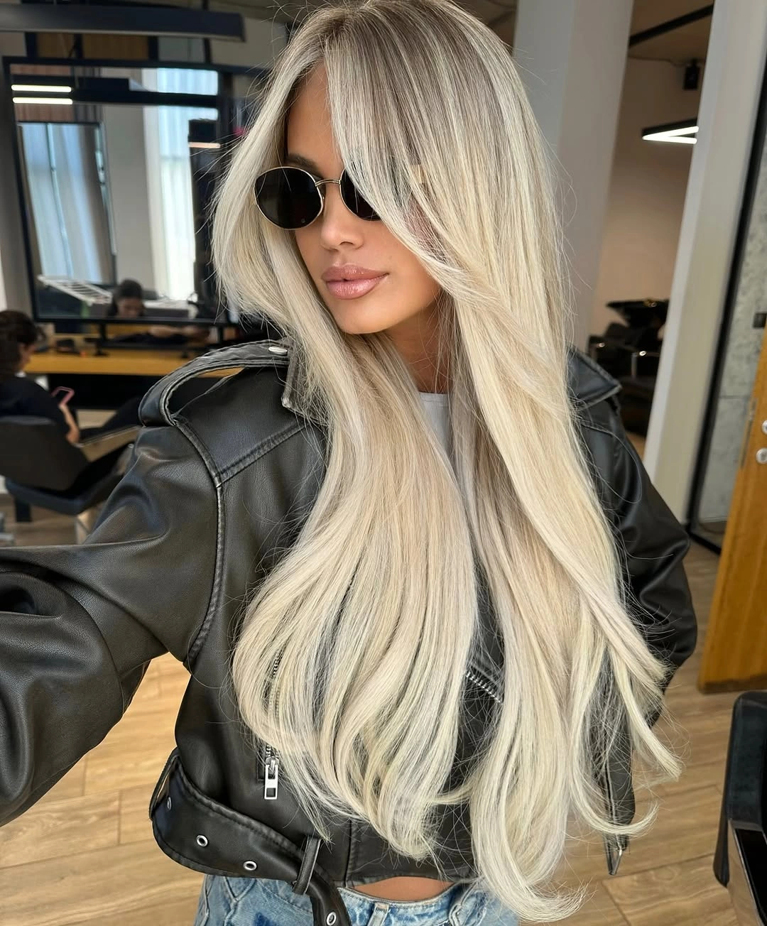 beautiful blonde winter hair color ideas Winter Platinum with Silvery Dimension