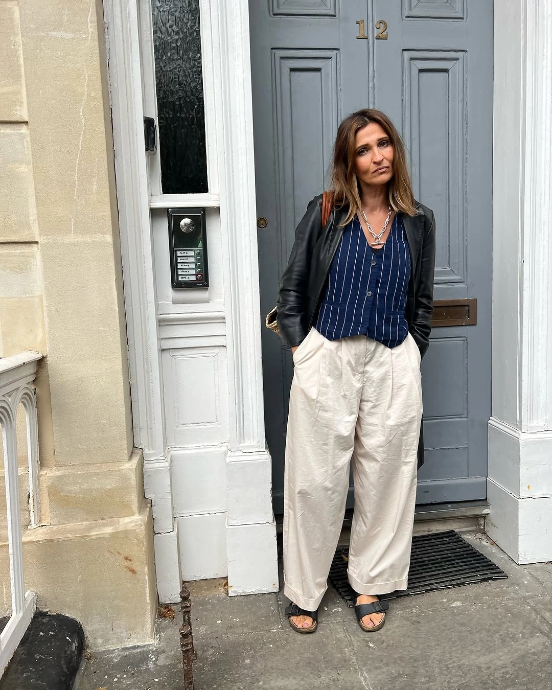 chic and trendy outfits for women over 40 2027 Polished Layers With Relaxed Tailoring