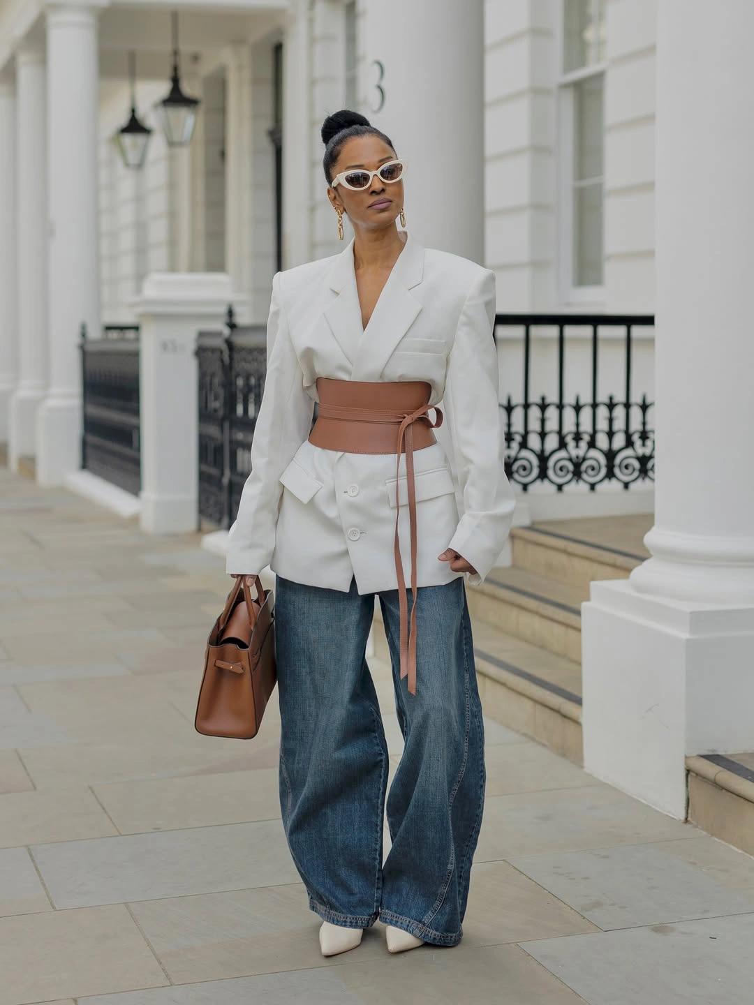chic and trendy outfits for women over 40 2027 White Tailoring With A Feminine Waist Detail