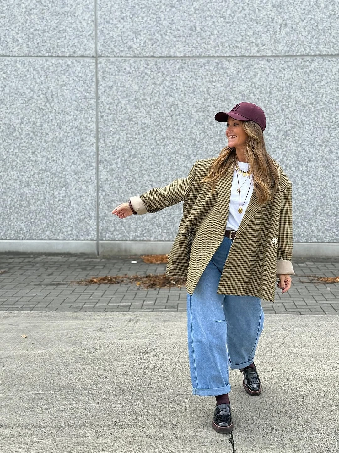 chic and trendy outfits for women over 40 2027 Checks And Denim With A Playful Twist