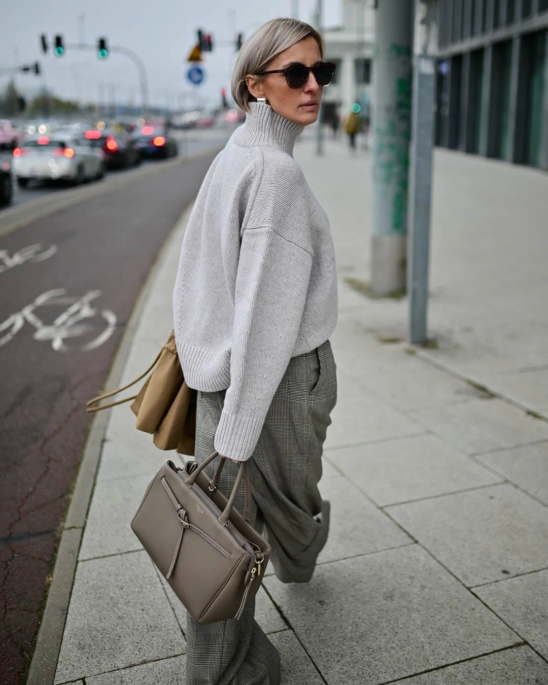 chic and trendy outfits for women over 40 2027 Soft Gray Layers With Quiet Luxury Energy
