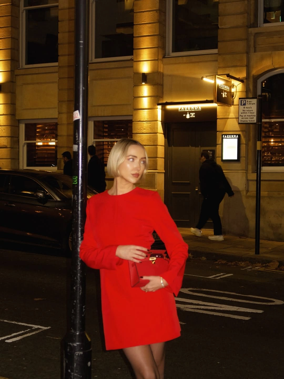 chic christmas outfits 2026 Bold Red Mini for a Christmas Night Out