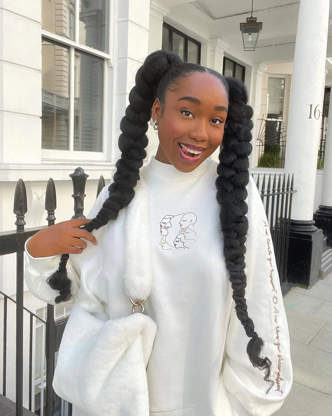 chic hairstyle ideas for black women 2027 Extra Long Bubble Braids With Sleek Roots