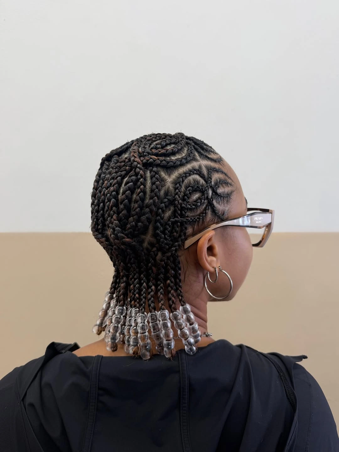 chic hairstyle ideas for black women 2027 Micro Braids With Clear Beaded Ends