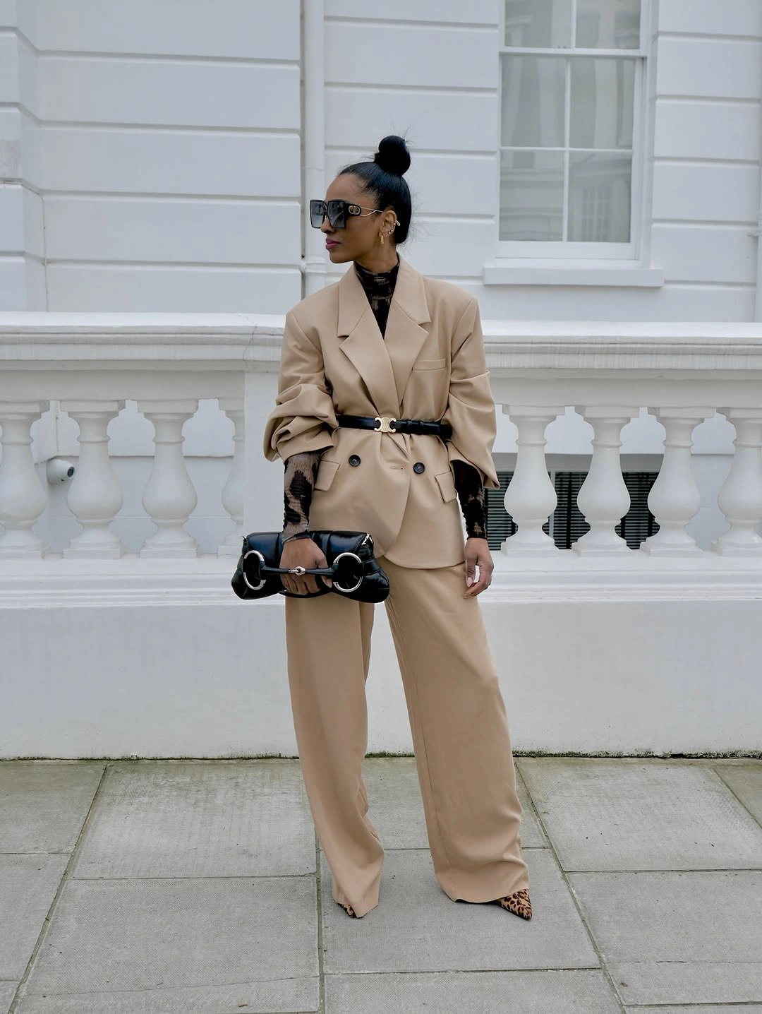 chic winter business casual outfits Neutral Tailoring With a Feminine Edge