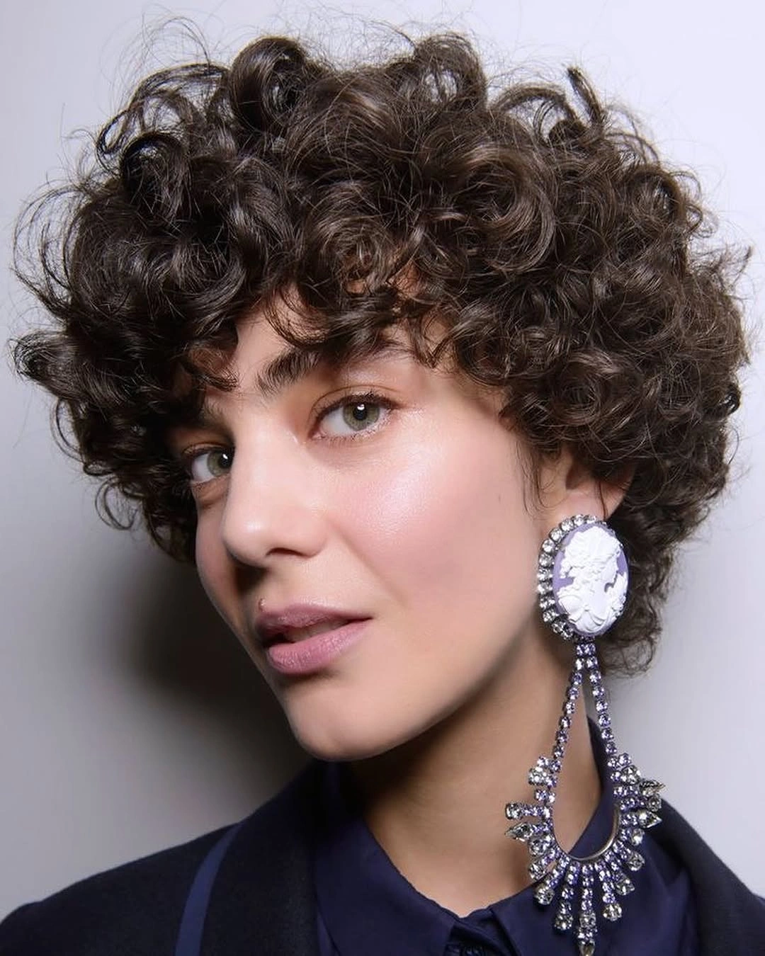 curly pixies haircut Soft Curly Pixie With Statement Volume