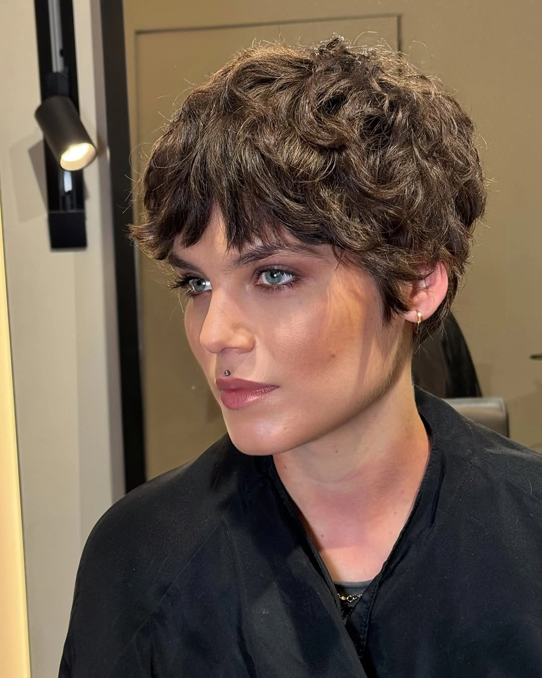 curly pixies haircut Textured Curly Pixie With Soft Volume