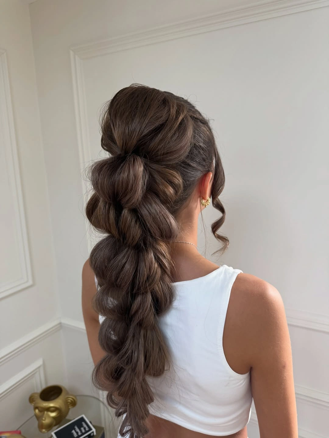 cute braid hairstyle for women Soft Bubble Braid With a Polished Finish