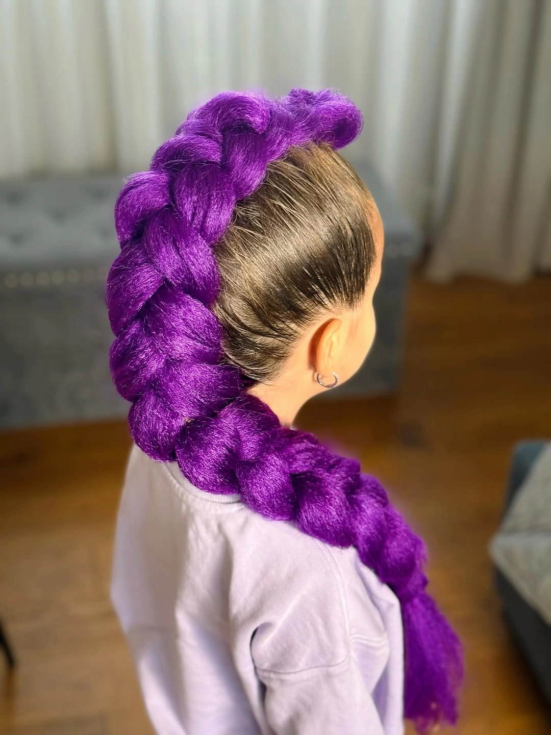 dragon braid for women Oversized Purple Dragon Braid