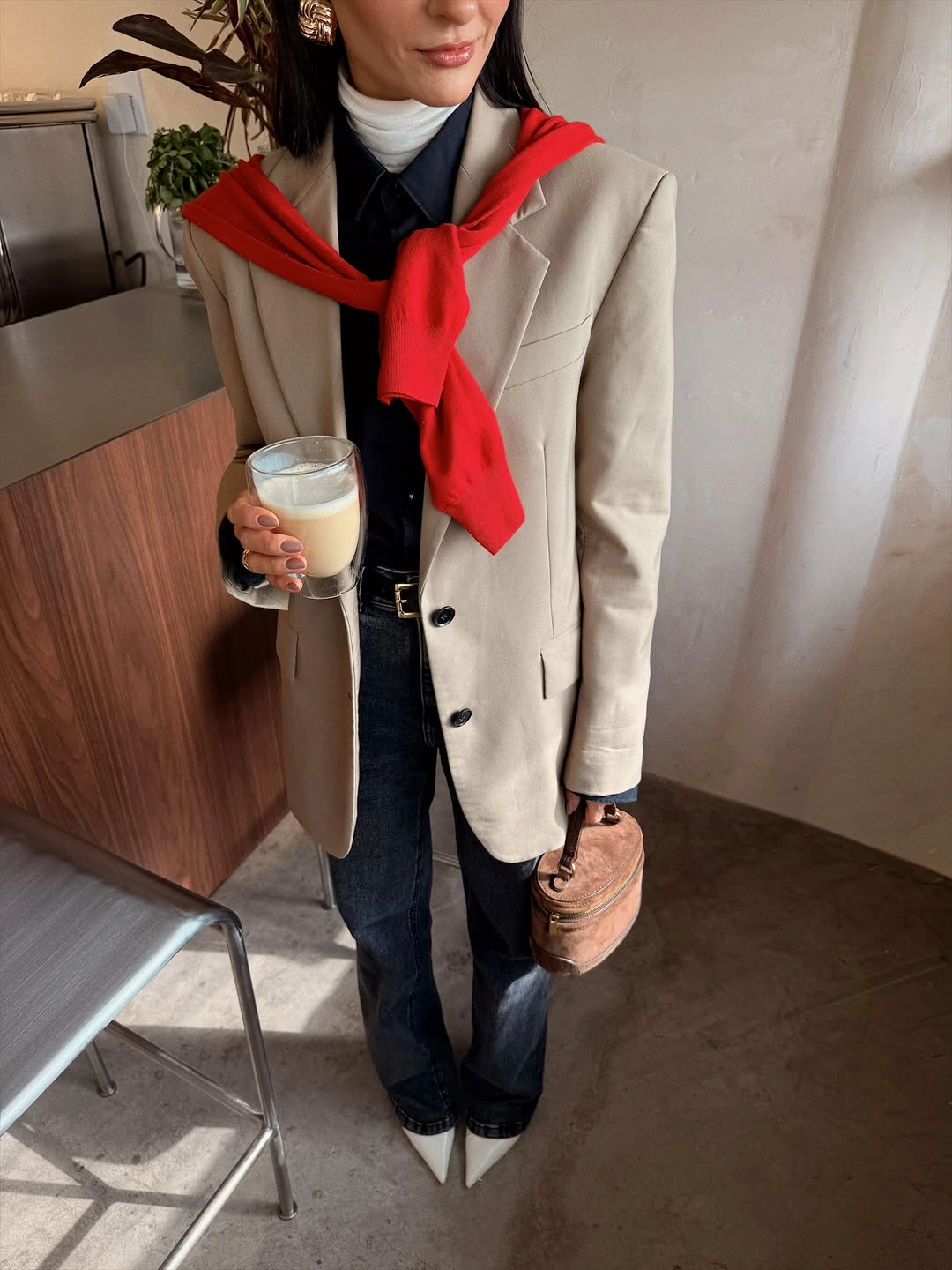 elegant and trendy outfits for women over 30 2027 Preppy Blazer Layers With a Bright Accent