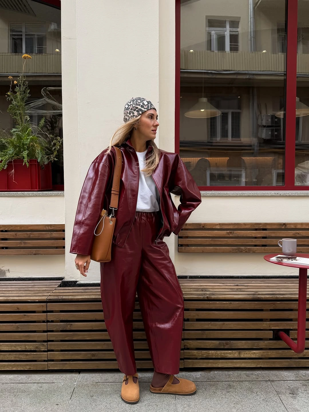 elegant and trendy outfits for women over 30 2027 Burgundy Leather for a Modern City Look