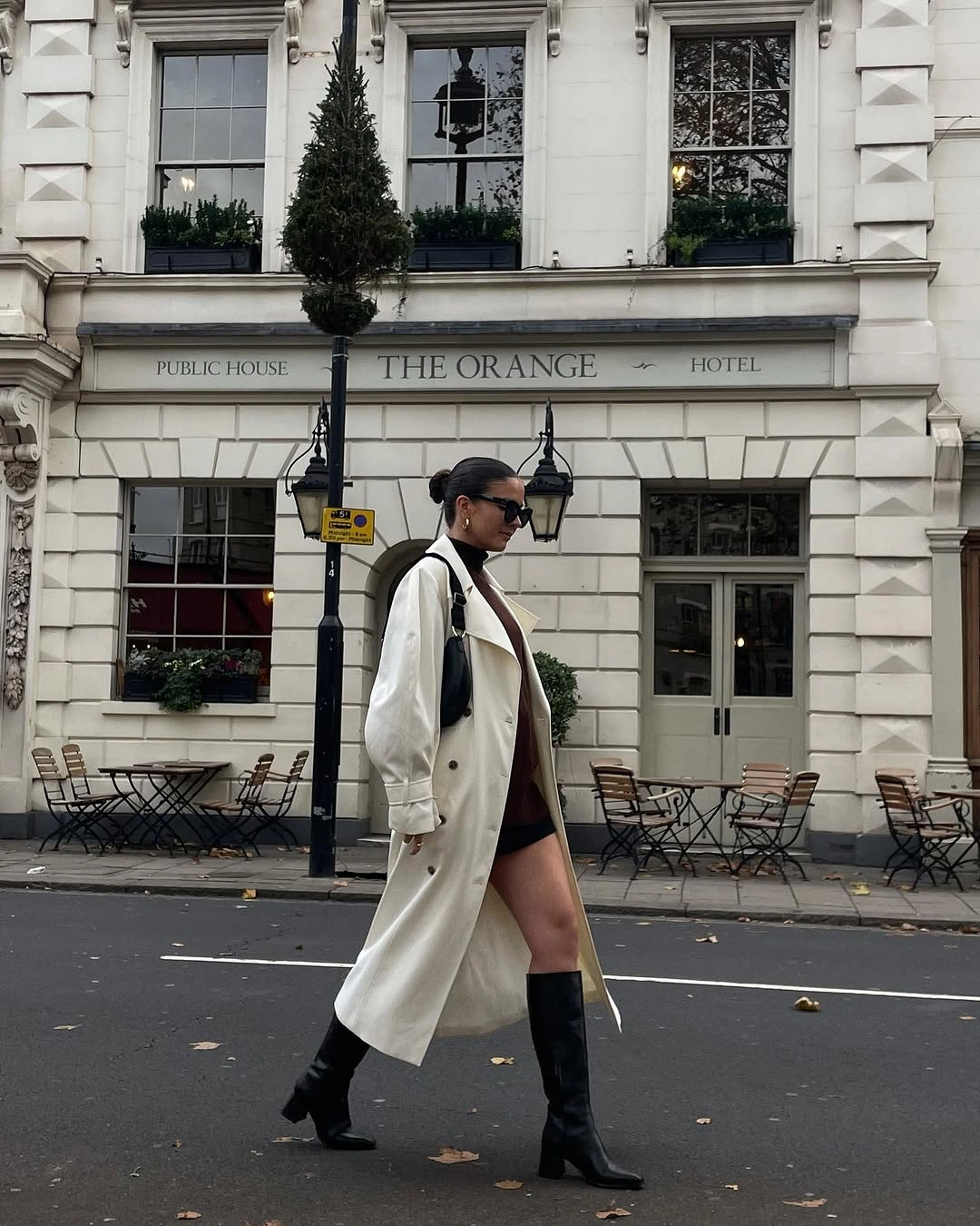 elegant winter skirt outfits for women Long Coat and Mini Skirt for a Polished Winter Contrast