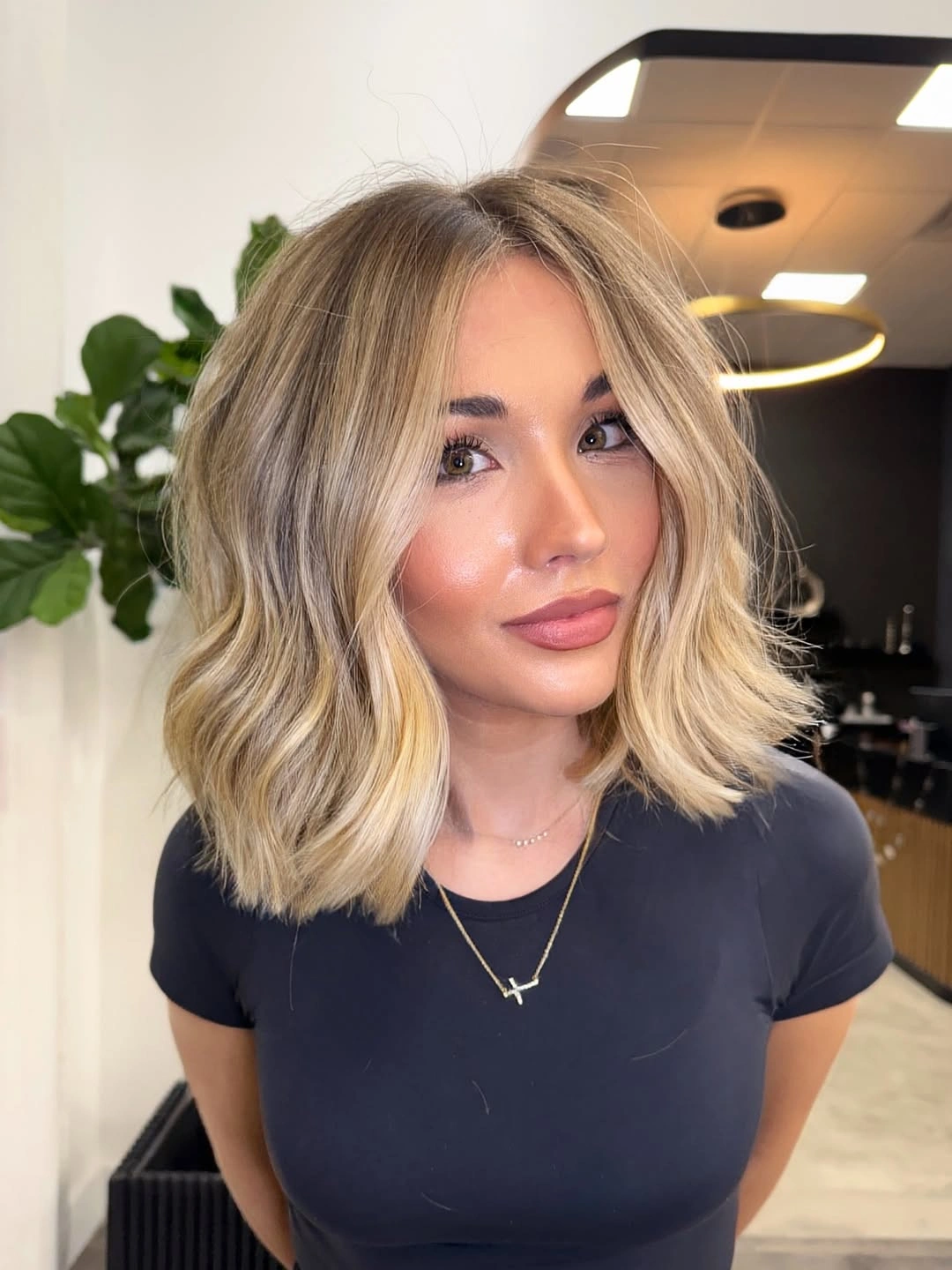flattering lob haircut - Soft Blonde Lob With Face-Framing Layers