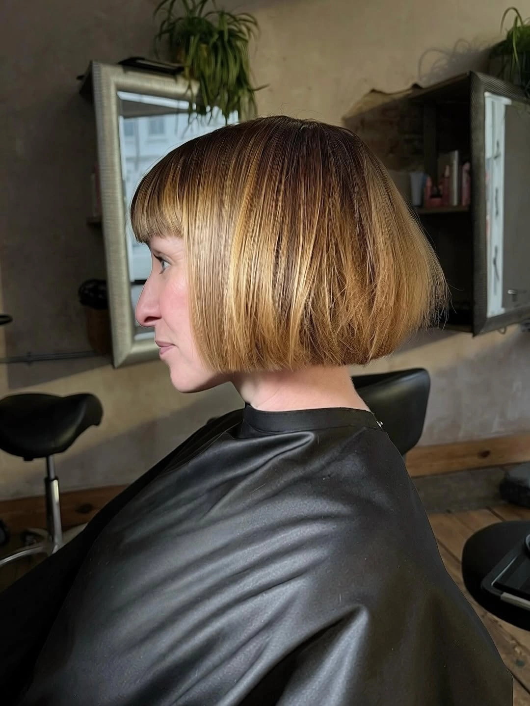 flattering november haircut ideas 2026 - Classic Golden Blonde Bob With Full Bangs