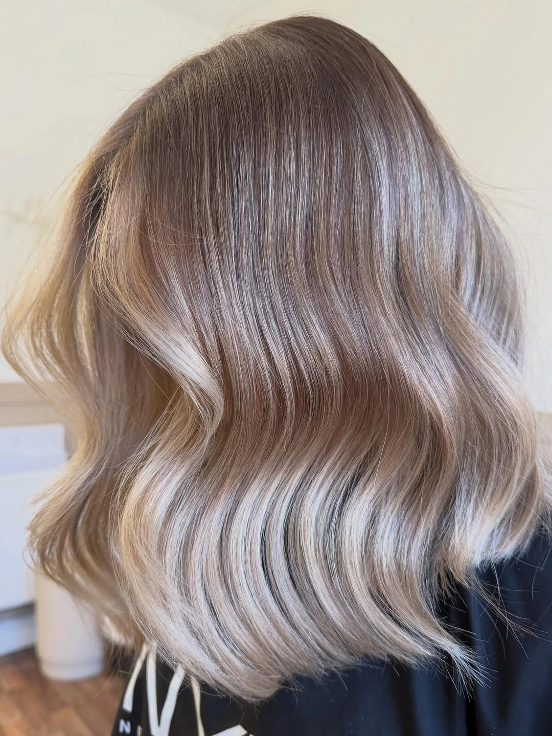 gorgeous november hair colours 2026 - Smoky Ash Brown with Cool Silver Ribbons
