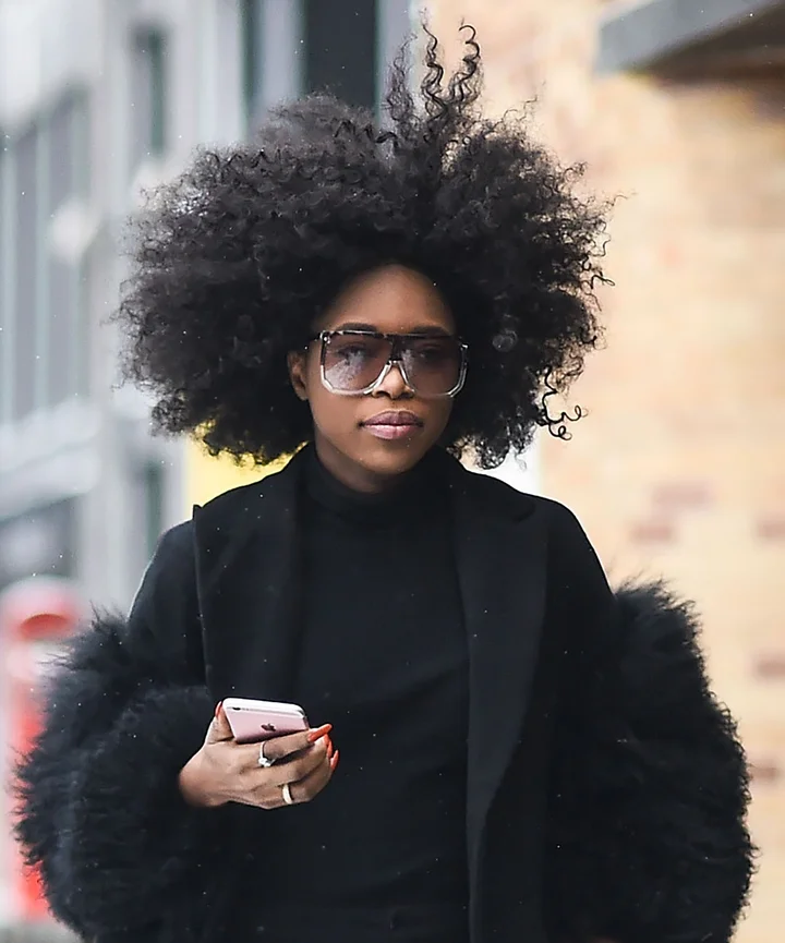 Black Visual Idea — Winter Haircuts for Curly Hair