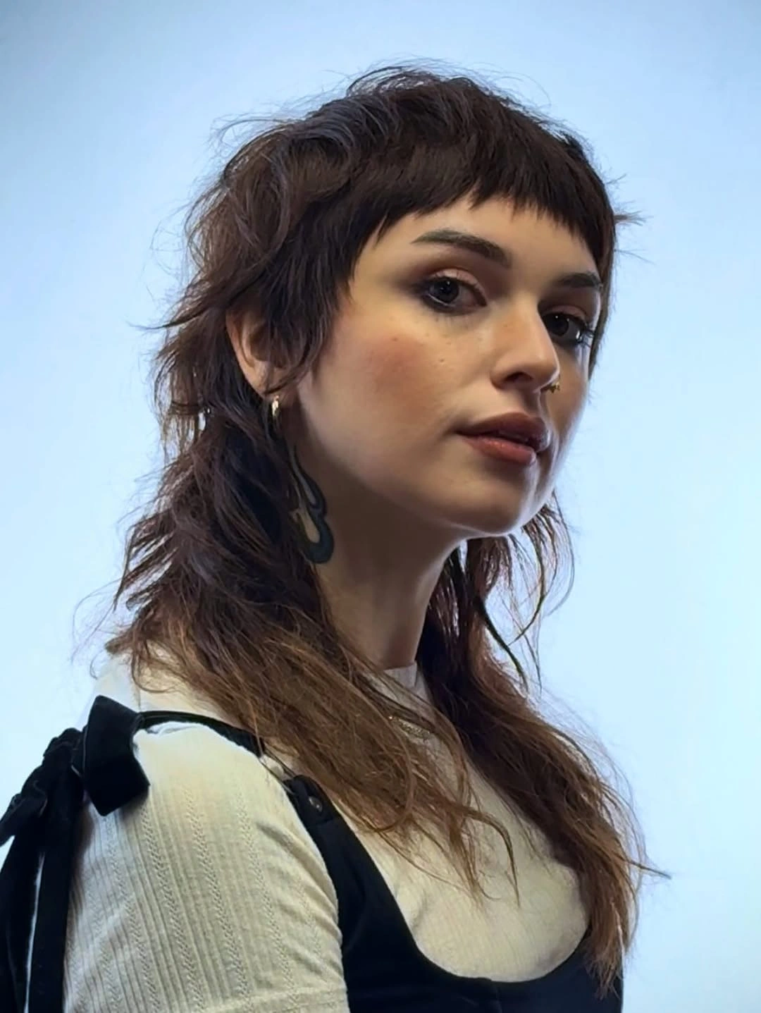 modern haircuts for plus size women 2027 Edgy Long Shag With Micro Bangs
