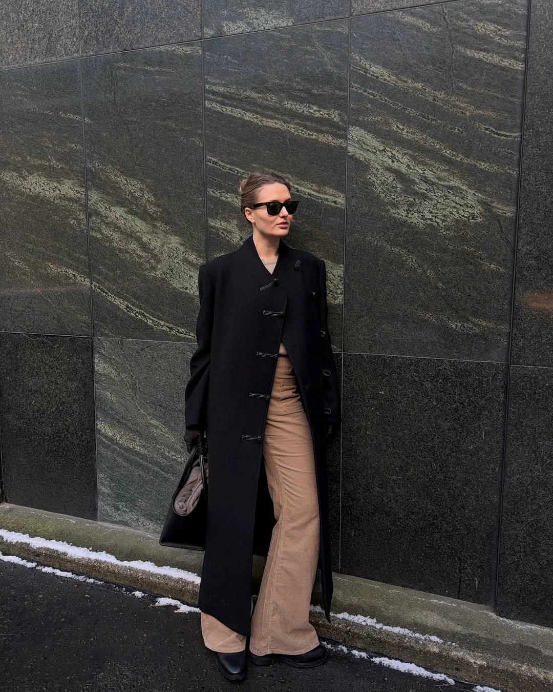 modern winter fashion for women 2026 2027 Black Tailoring Meets Soft Winter Neutrals
