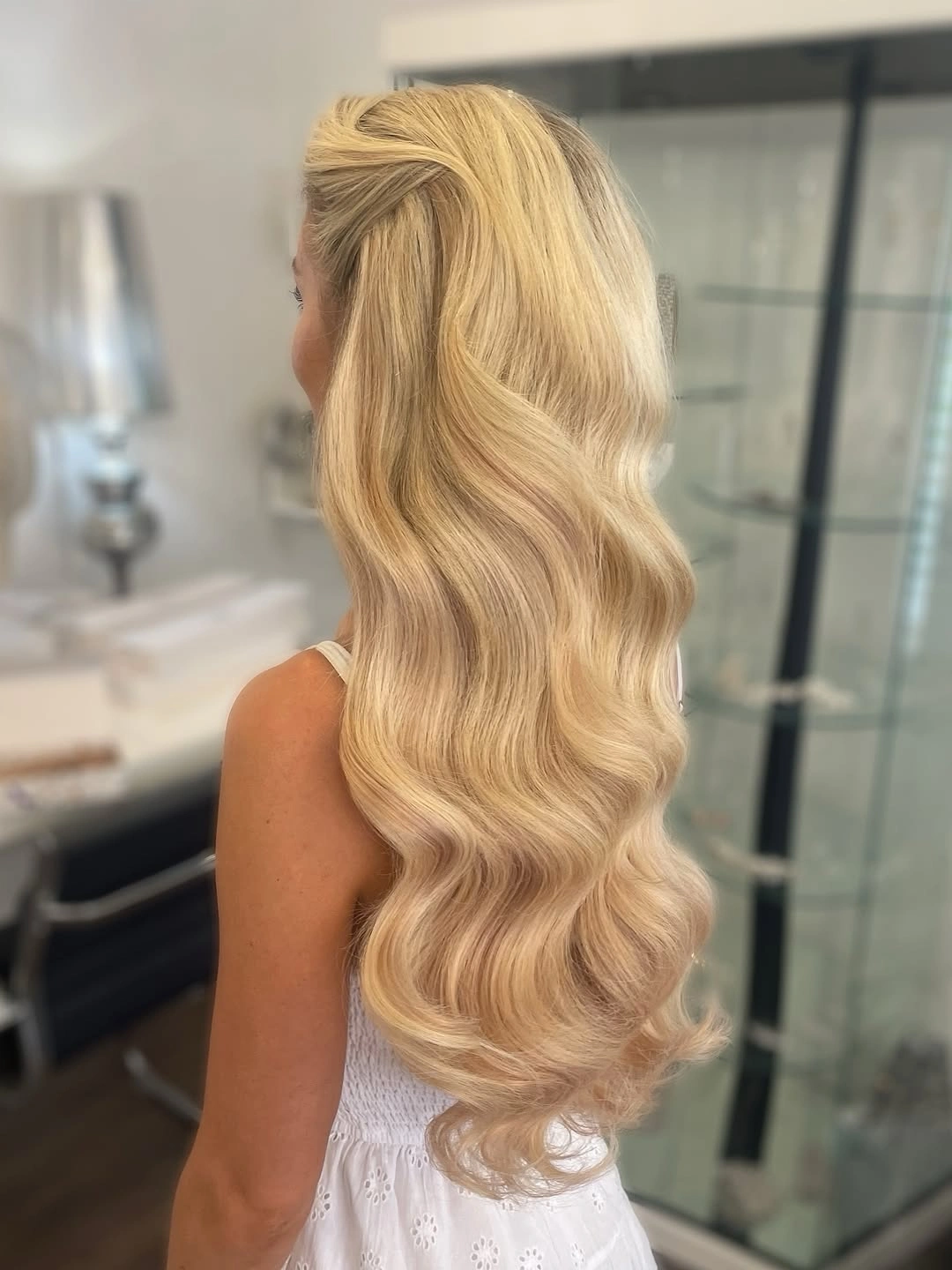 pretty deep waves hair - Long Blonde Deep Waves with a Soft Romantic Glow