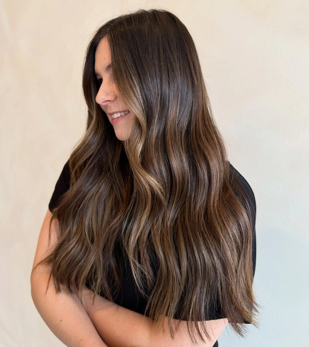 rich and cozy winter hair color ideas for brunettes Soft Mocha Brown With Natural Dimension