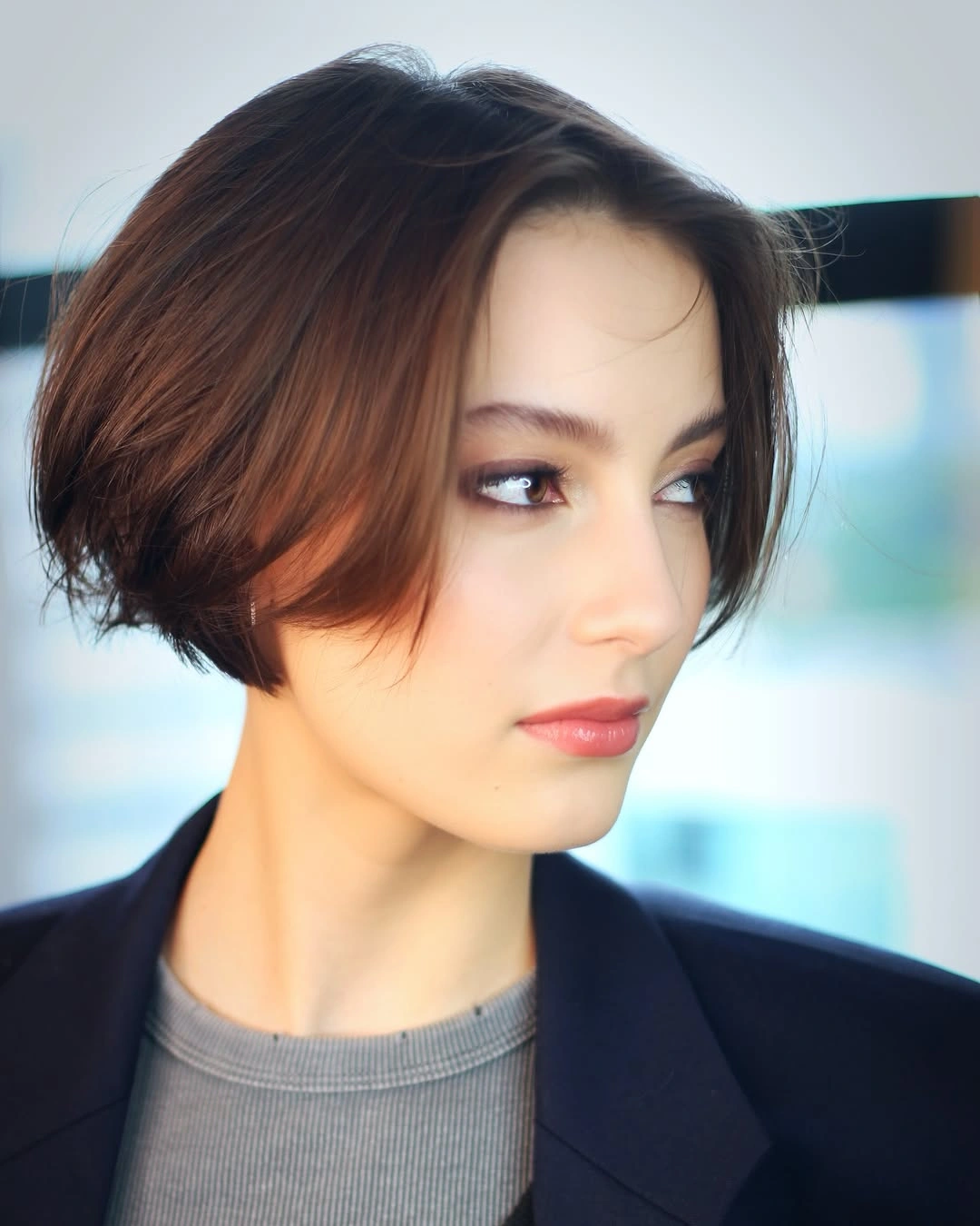 short bob hairstyle Polished Short Bob With Soft Volume