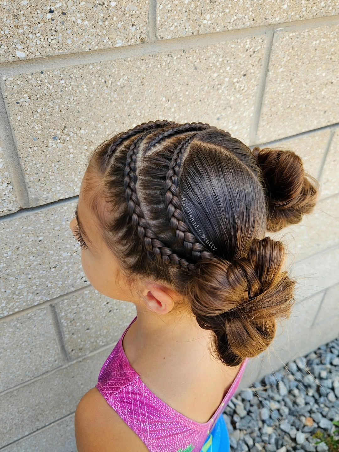 sstylish sports hairstyle Double Braids and Twisted Buns for Maximum Hold