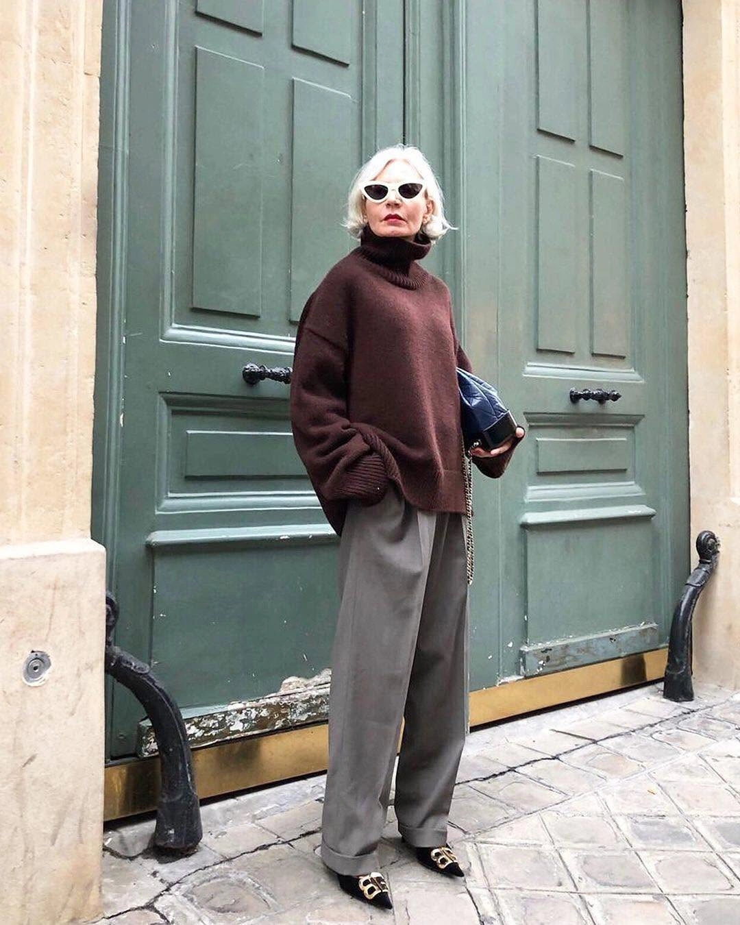 stylish and trendy outfits for women over 50 2027 - Oversized Knitwear With Parisian Ease