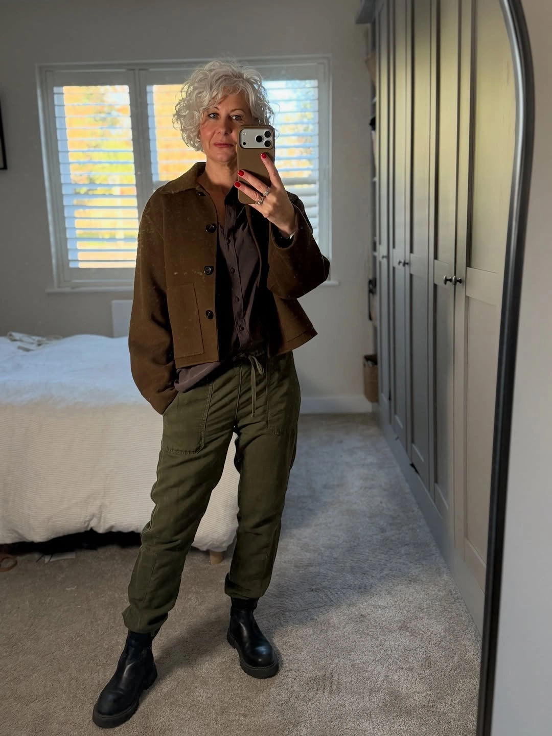 stylish and trendy outfits for women over 50 2027 - Textured Layers With an Autumn Edge