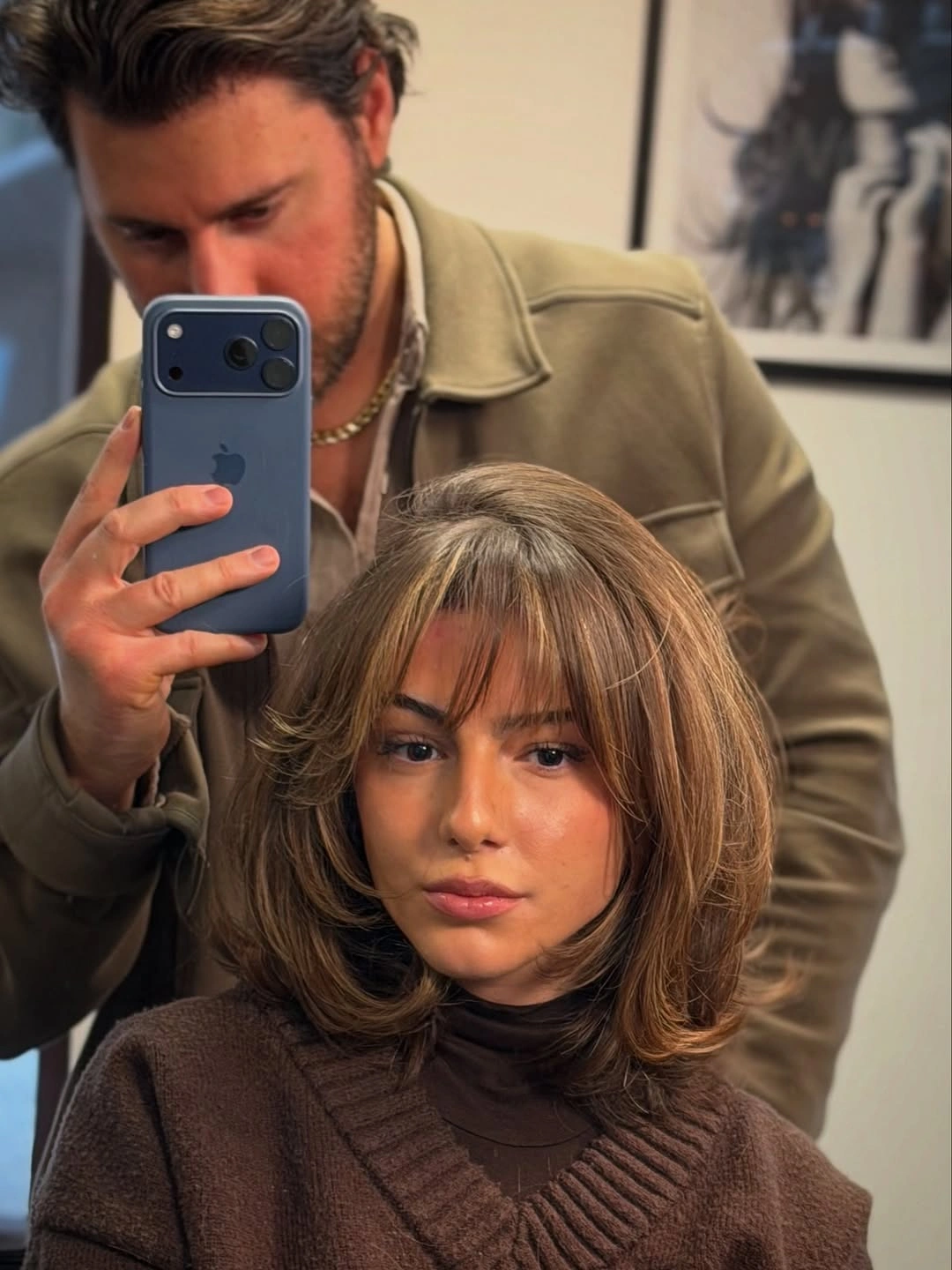 stylish bob with bangs Soft 90s Layered Bob With Wispy Bangs