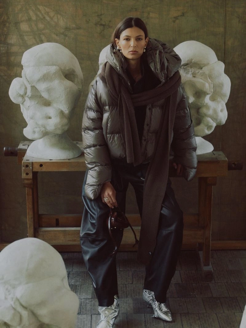 stylish & trendy puffer jackets 2027 Silver Puffer With Luxe Winter Layers