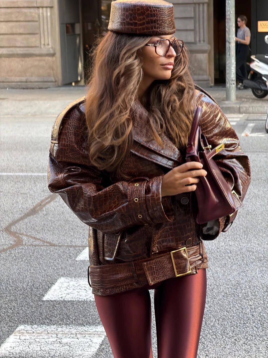 trendy november fashion trends 2026 Chocolate Leather for a Rich November Aesthetic
