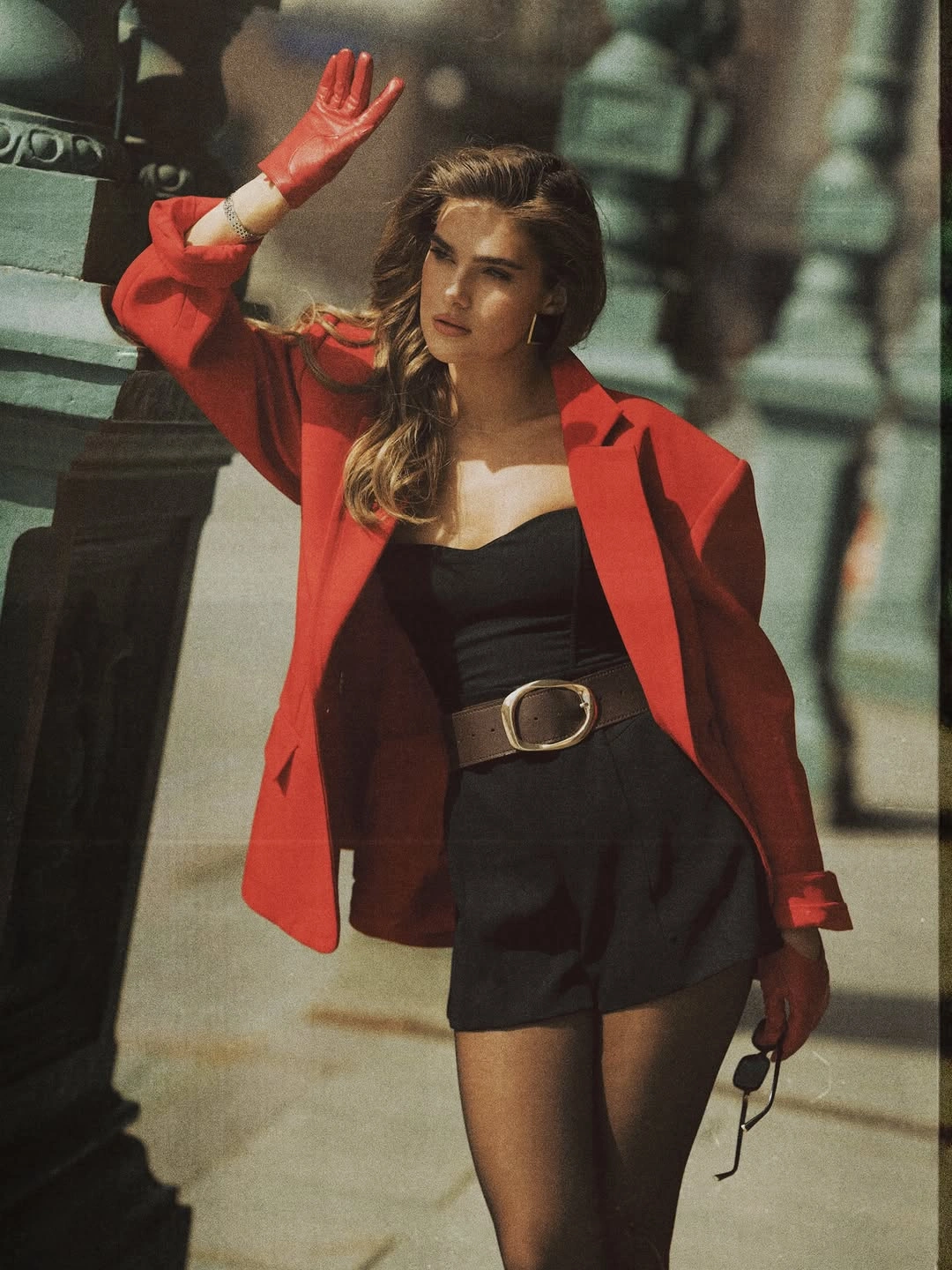 trendy november fashion trends 2026 Red Tailoring With a Little Retro Energy