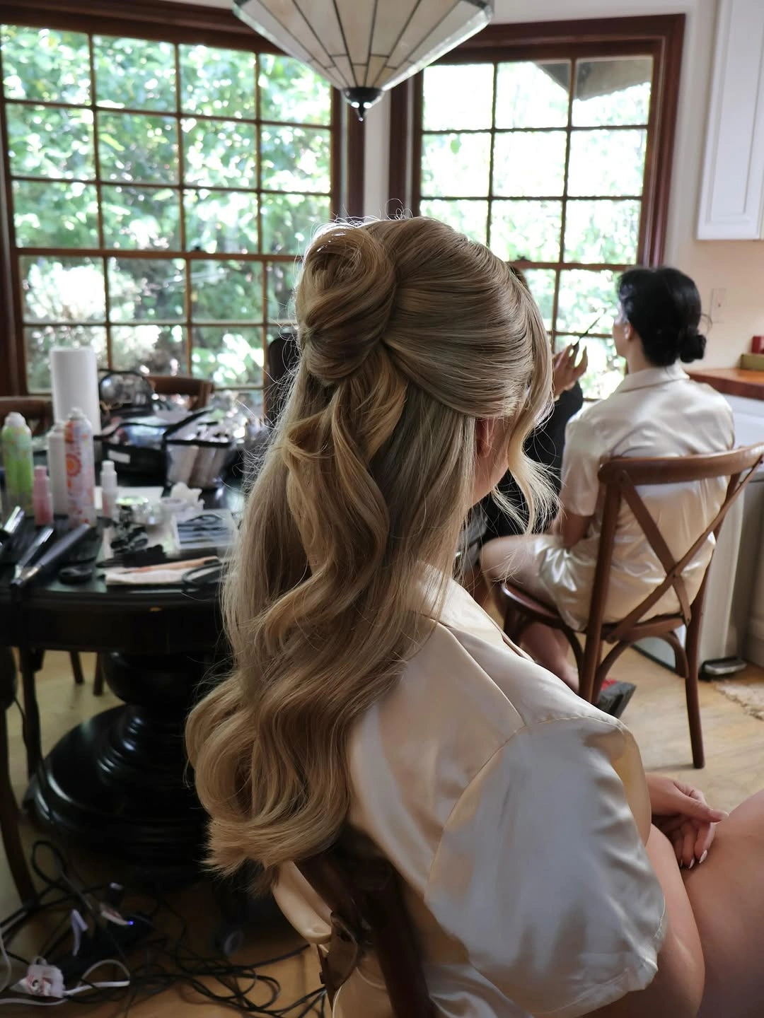 up hairstyle for every occasion Half-Up Waves With a Sculpted Bow