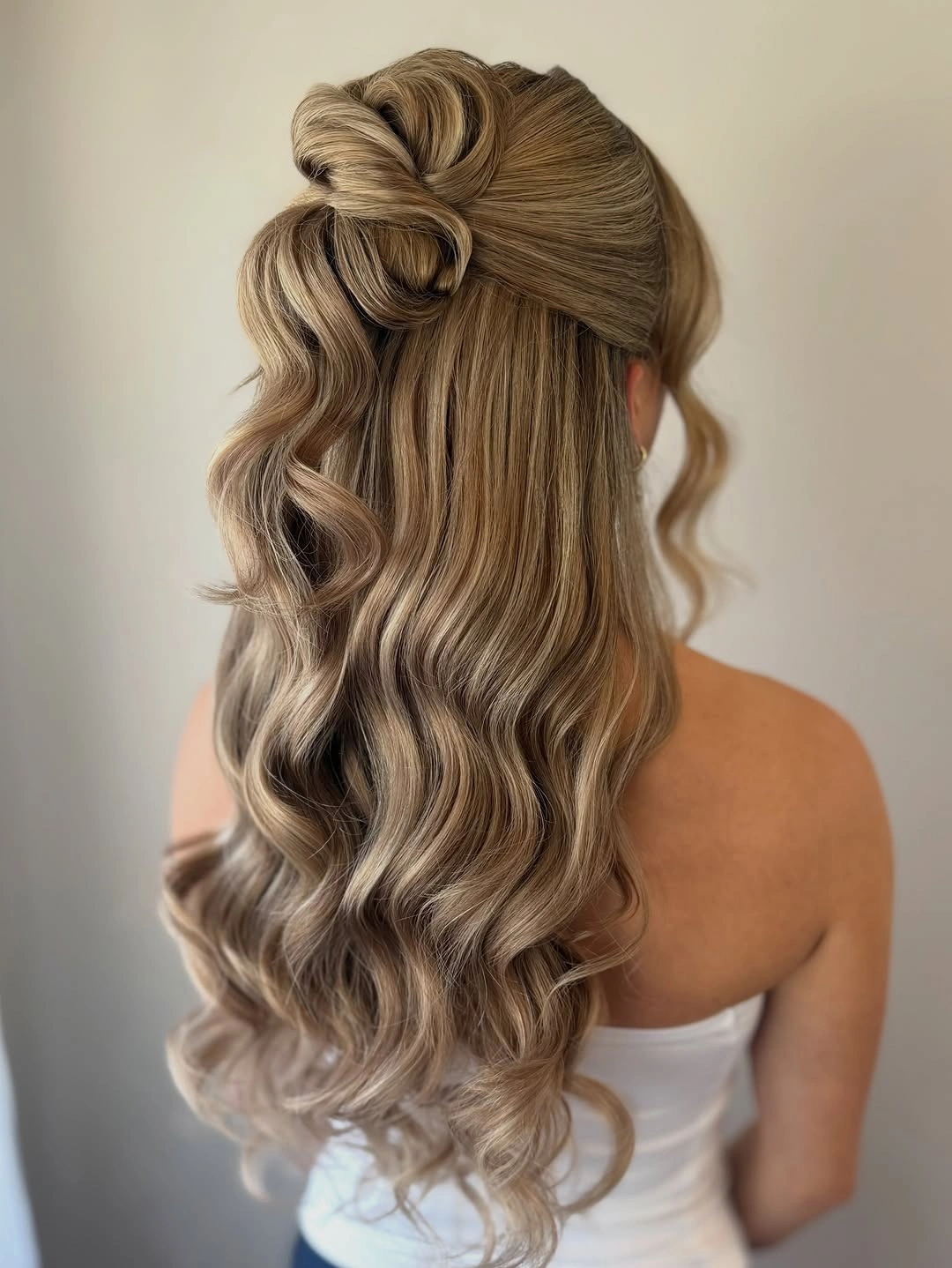 up hairstyle for every occasion Romantic Twisted Half-Up With Defined Waves