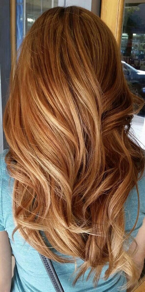 Ginger Red With Honey Blonde Highlights — Fall to Winter Hair Colors