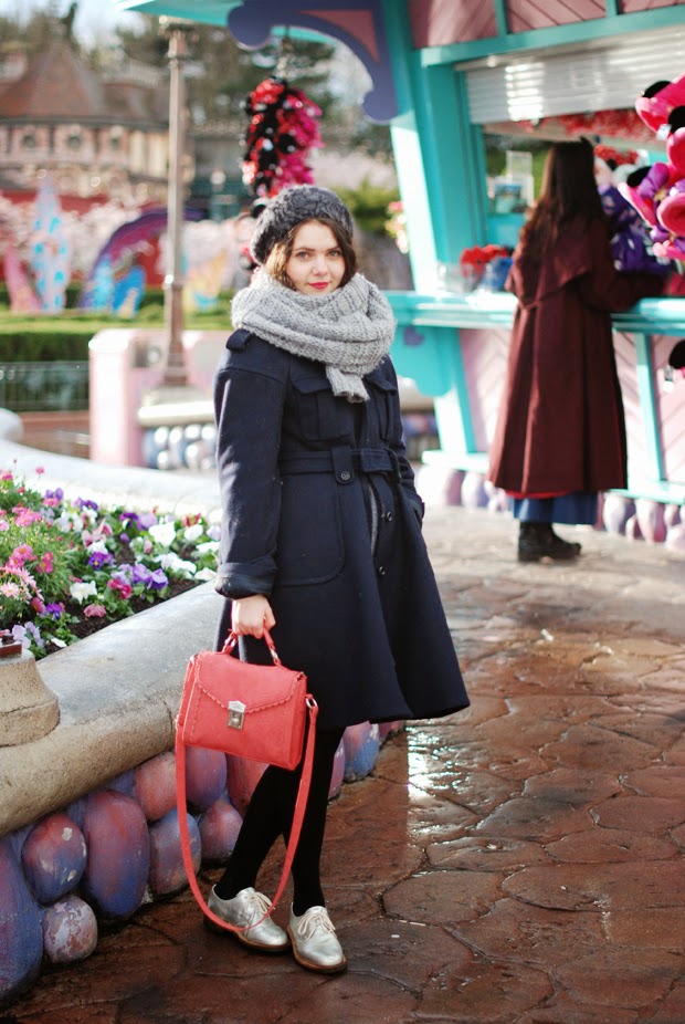 Silver Flat Shoes Outfit Idea — Disney Winter Outfits