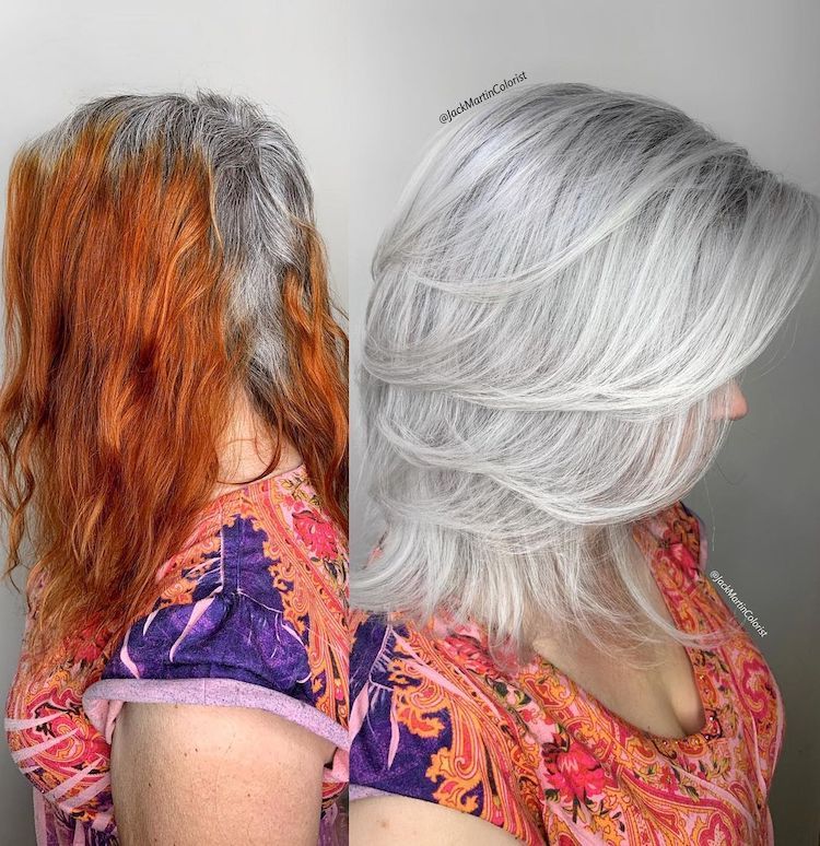 Ce Coiffeur Partage les Transformations de Femmes aux Cheveux Gris