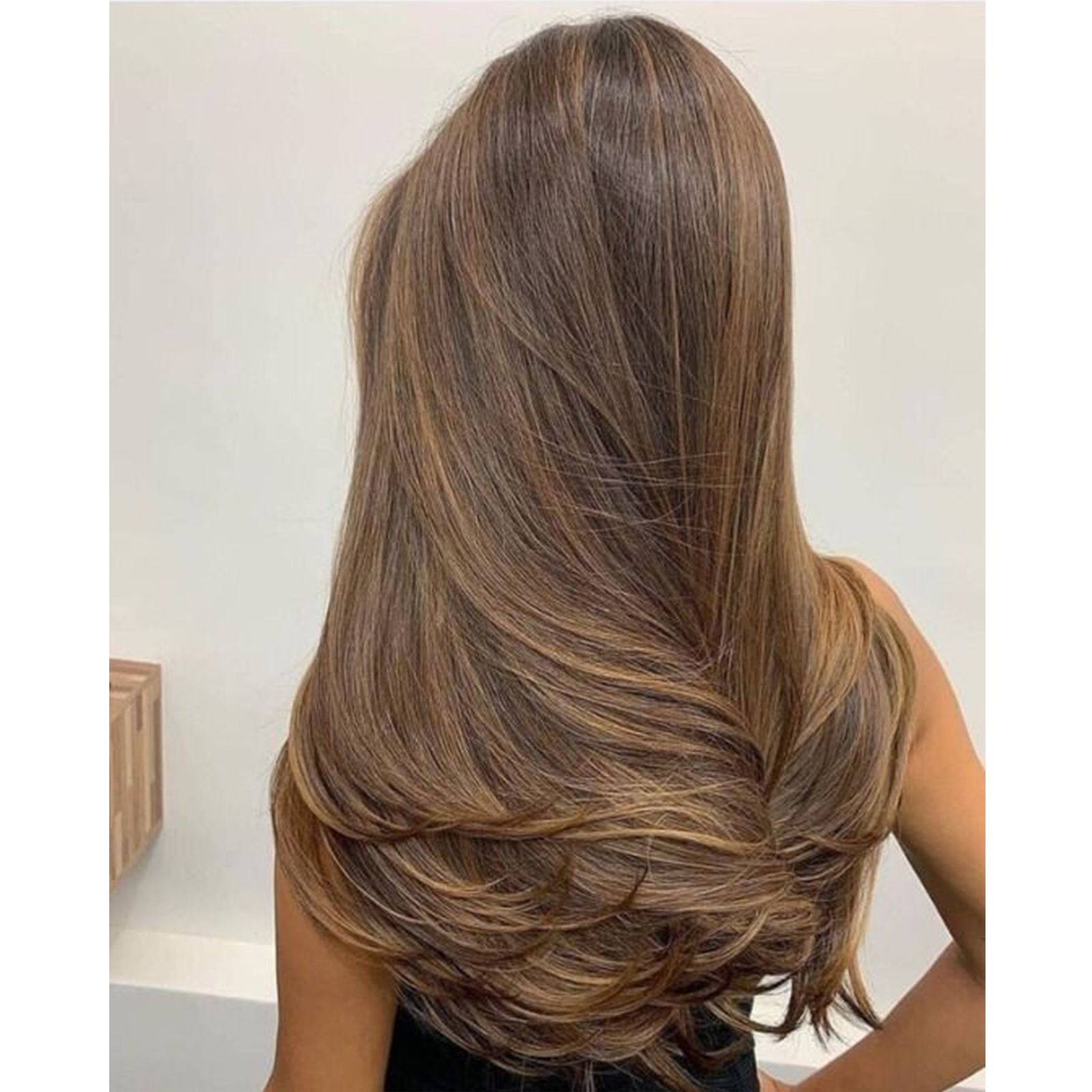 Medium Brown With Caramel Highlights — Low Maintenance Winter Hair Colors